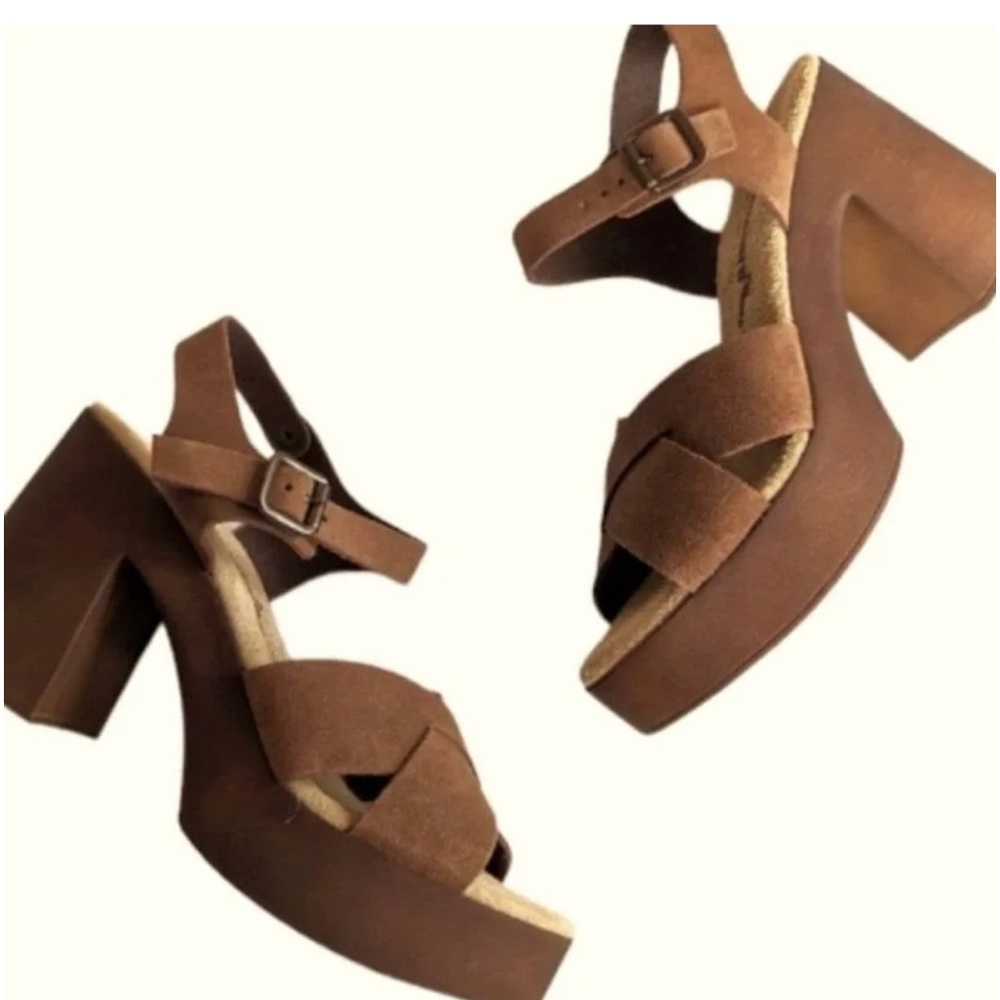 Suede heels size 8
